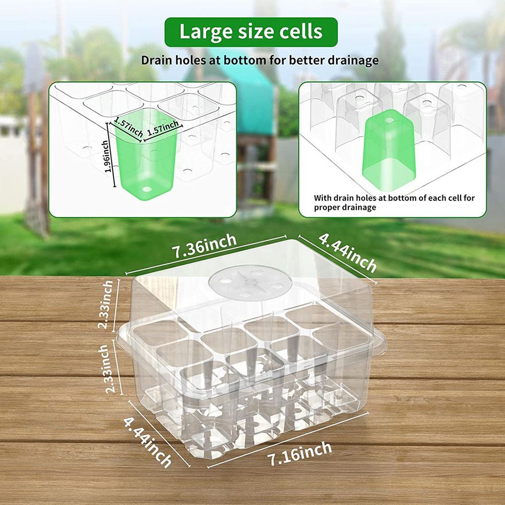 Seed Starter Tray For Greenhouse Propagator Seeds
