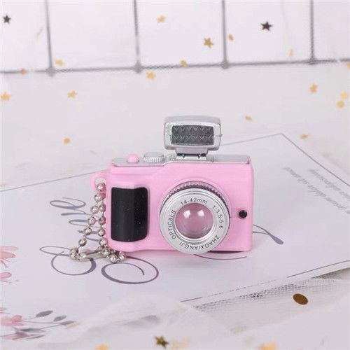 Hip-hop Casual Men And Women Flash Light Sound Camera SLR Pendant Necklace