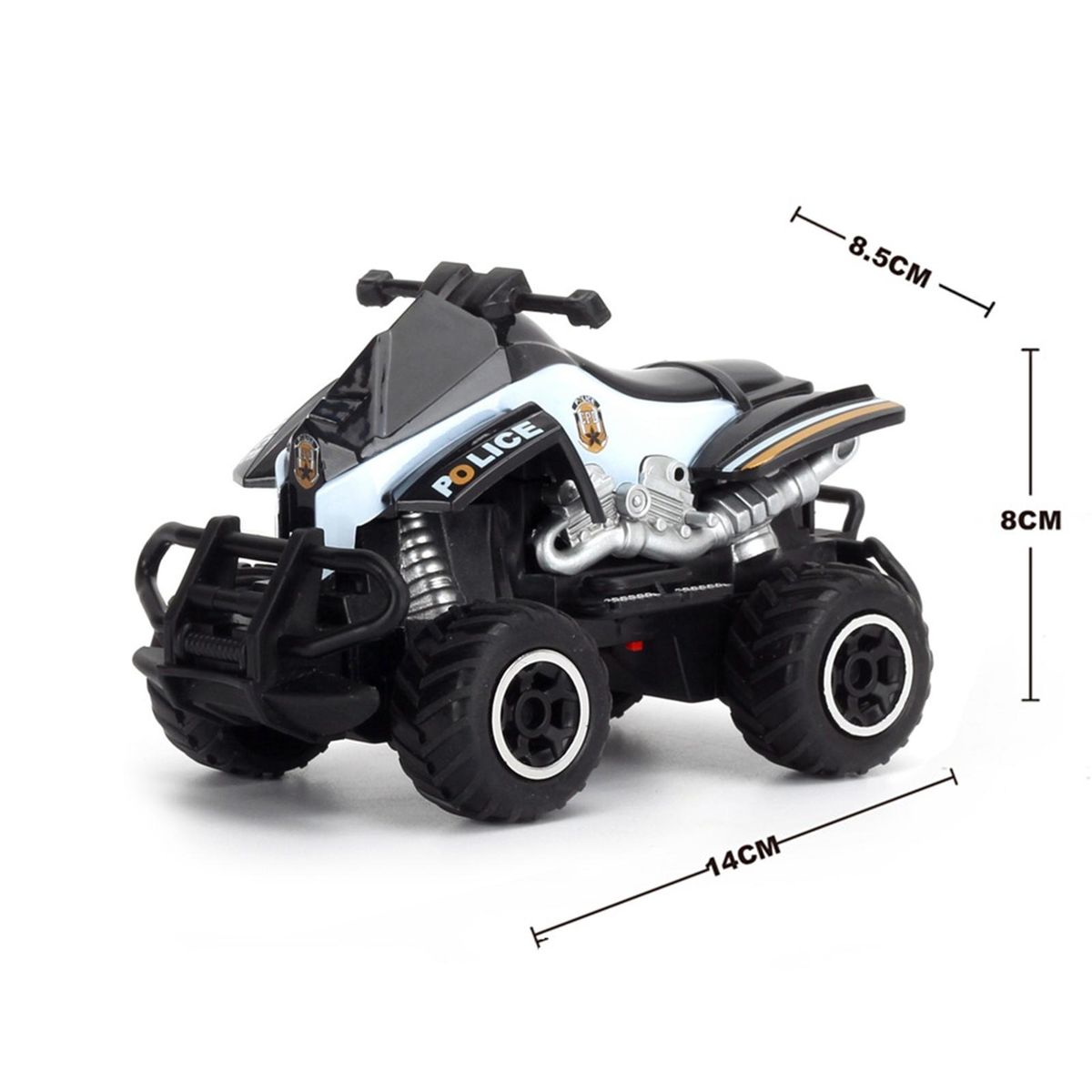 Beach Motorcycle Toy Miniature Off-road Rc Car Toy Beach for Boys Black