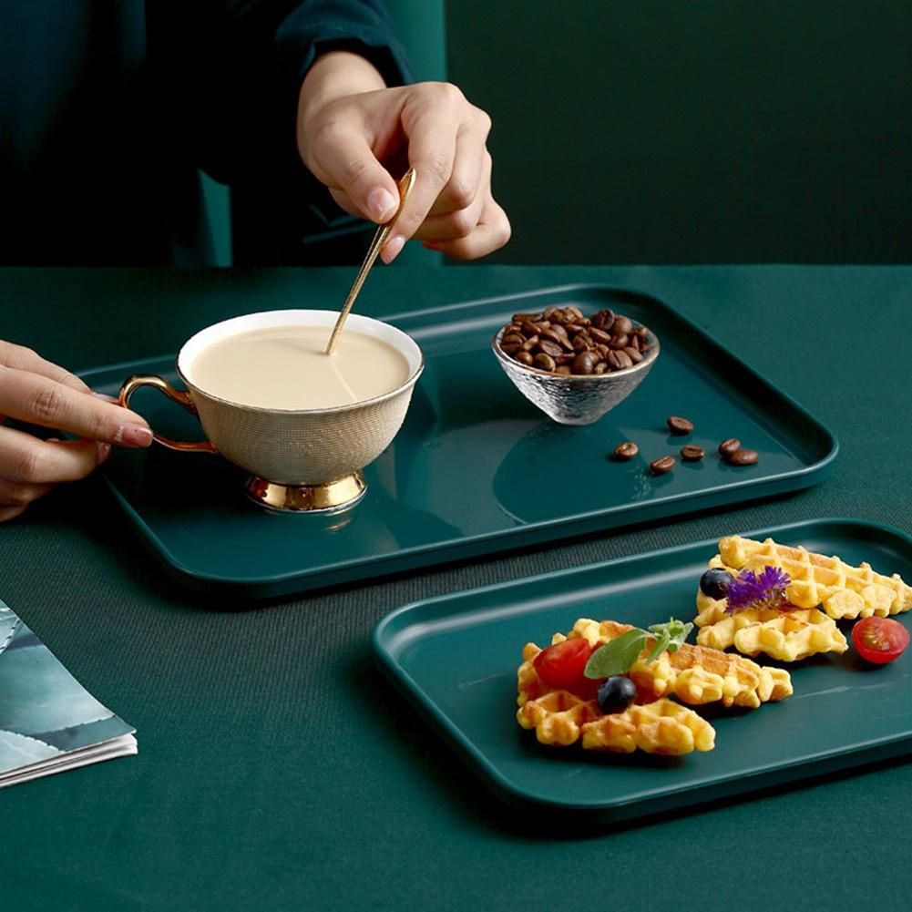 Rectangular Plastic Serving Tray Exquisite Nordic Creative