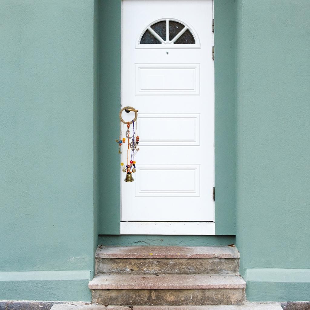 Witch Bell Wind Chime Art Rope Star Weave Twine Opal Hook Moon