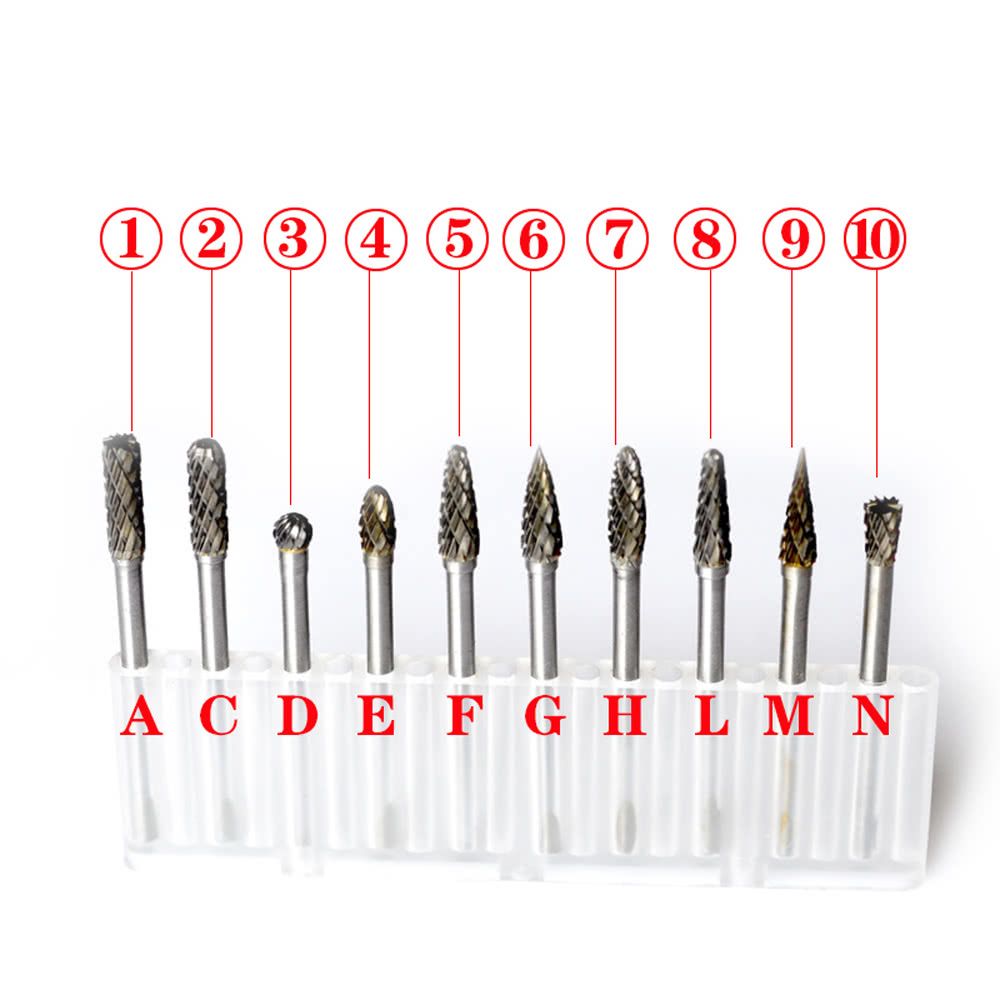 Electric Grinding Accessories 10pcs 0.12*0.24inch Tungsten