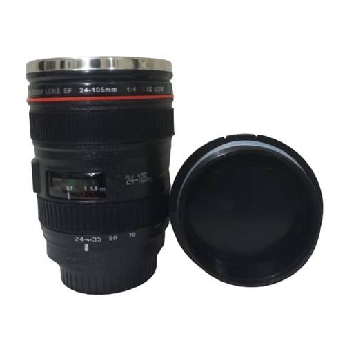 Unique Camera Lens Design Insulated Coffee Cup