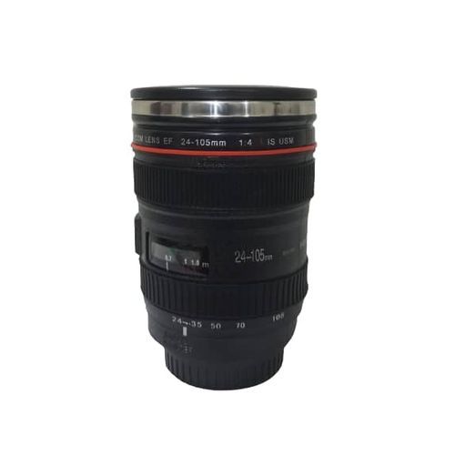 Unique Camera Lens Design Insulated Coffee Cup