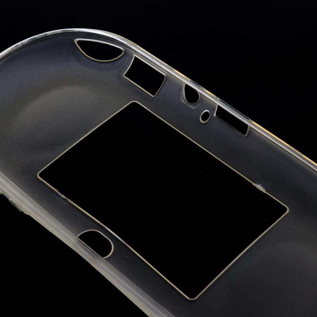 TPU Silicone Rubber  Skin Bumper Cover For PS Vita2000 Clear