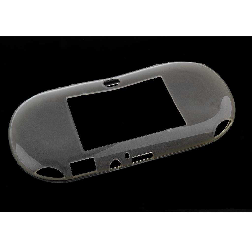 TPU Silicone Rubber  Skin Bumper Cover For PS Vita2000 Clear
