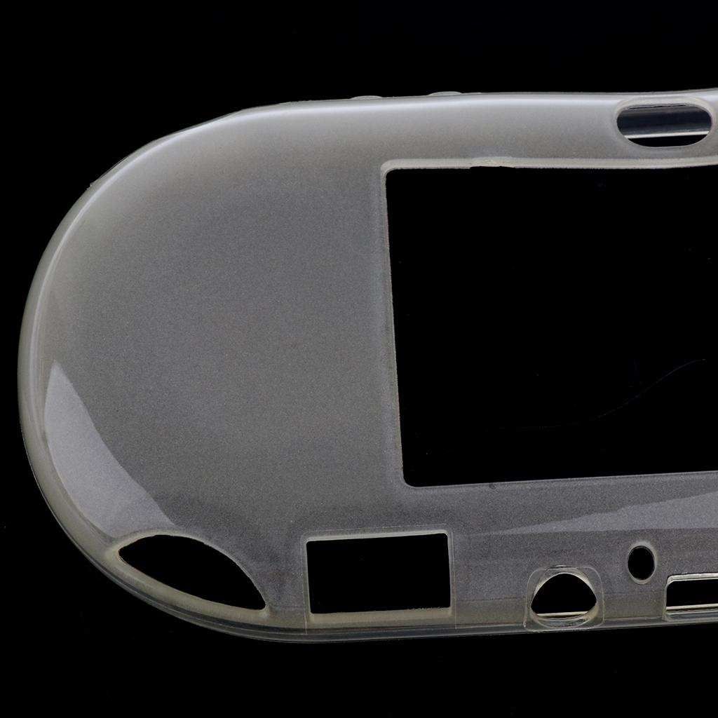 TPU Silicone Rubber  Skin Bumper Cover For PS Vita2000 Clear