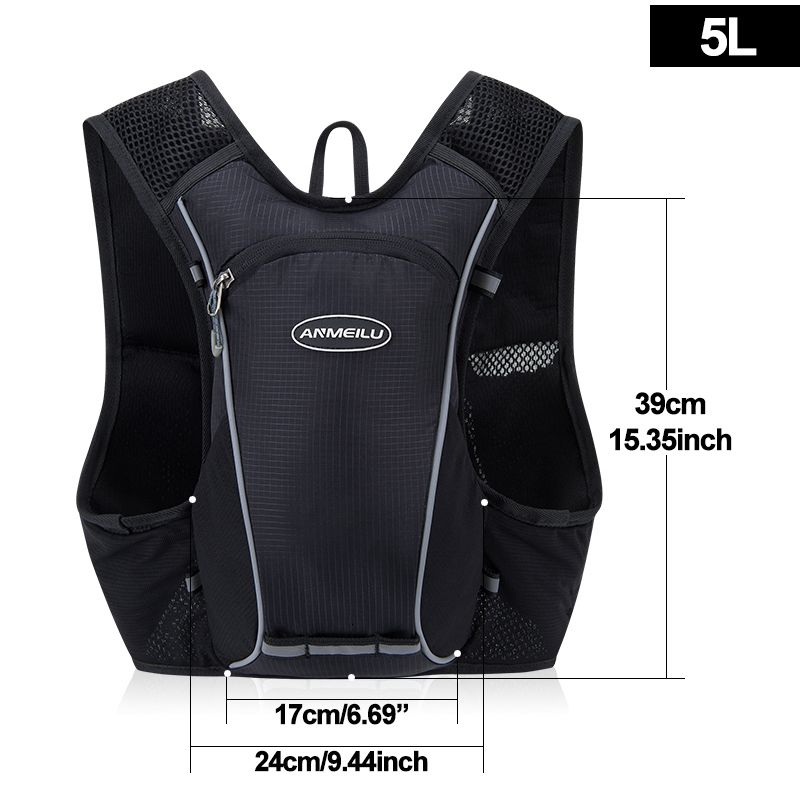Lightweight 5l Running Bag Hydration Backpack Marathon Vest