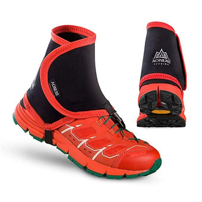 Trail Outdoor Leggings Waterproof Leg Gaiters Protective Wrap Shoe Red