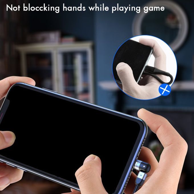 Double 360-degree Magneti   Able Magneti  Su Tion USB  Harging  Able 3-head Flash  Harging Data  Able For Android Type- -red.5M Cable + For IPhone Head