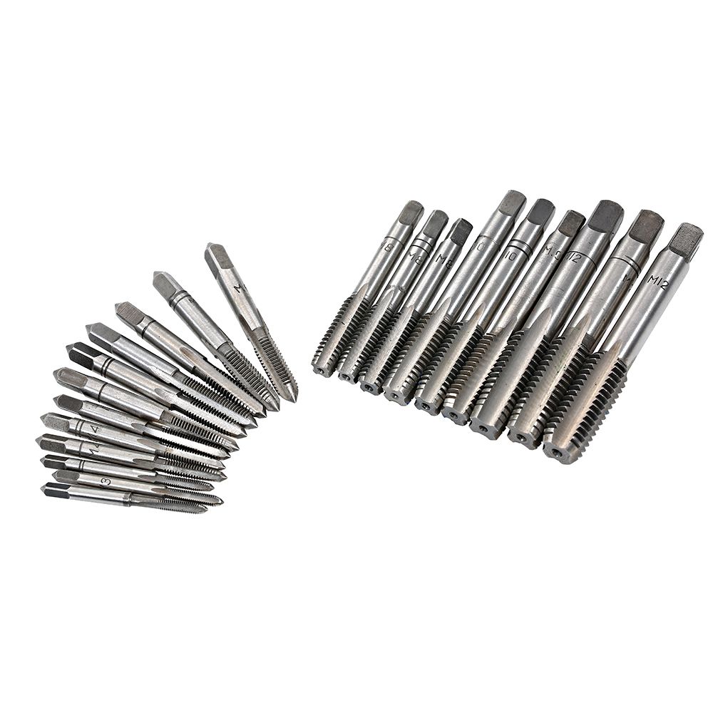 32 PCS HSS Tap And Die Set Metric Wrench Cut M3-M12 Hand