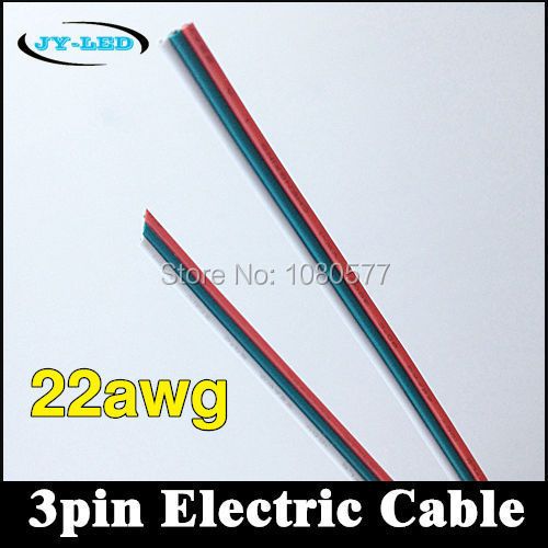 Insulated Wire, PVC 22awg Tinned 20M 3pin Wired Copper