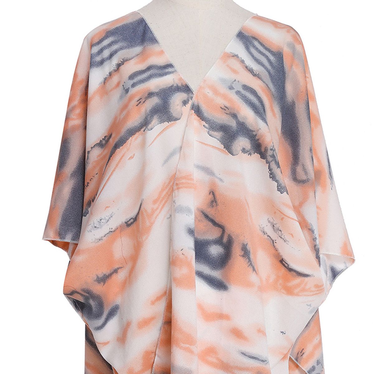 Ladies Floral Casual Cardigan Beach Chiffon Blouse Loose Tops Long