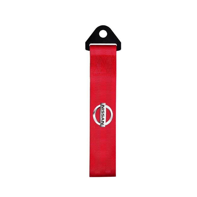 27*5cm Car Trailer Towing Belt Nylon Rope For Nissan Nismo Leaf Micra Qashqai J11 X-Trail Kicks Navara Juke Sentra NOTE Patrol