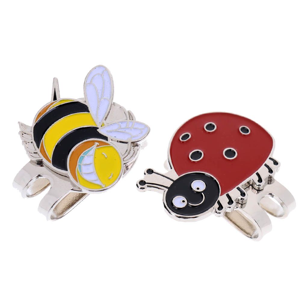 2Pcs Magnetic Hat Clips Magnetic Markers Lightweight Alloy Golf
