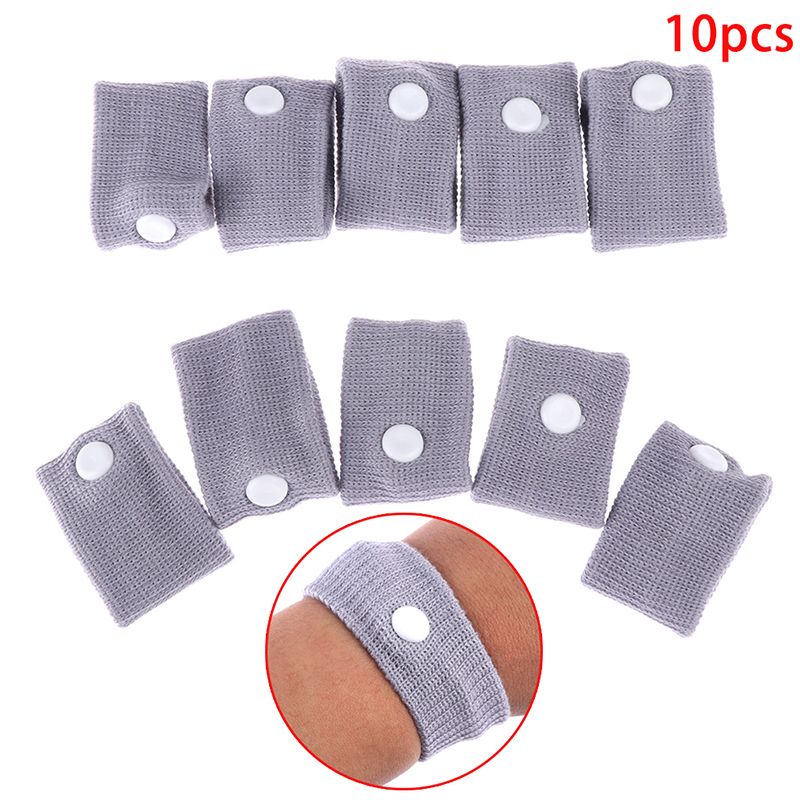 10Pcs  Anti Motion Anti Nausea Wristbands Wrist Support Sports Safety Wristbands Carsickness Seasick Sickness Wrist Bands Gates