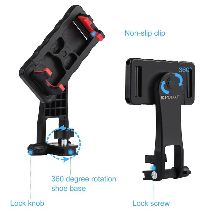 PULUZ Rotation Shooting Phone Clamp Holder Bracket