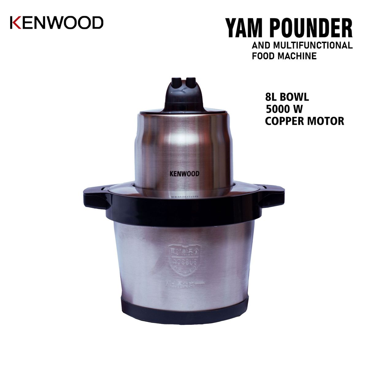 8.0L FOOD PROCESSOR AND YAM POUNDER-5000W