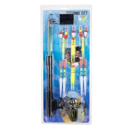 1.6m Travel Telescopic Spinning Fishing Rod Complete Tackle Kit Combo