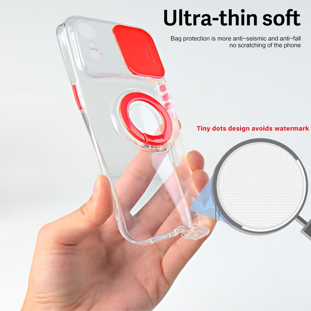 For IPhone XR Sliding Camera Cover Design TPU Phone Case(Yellow)