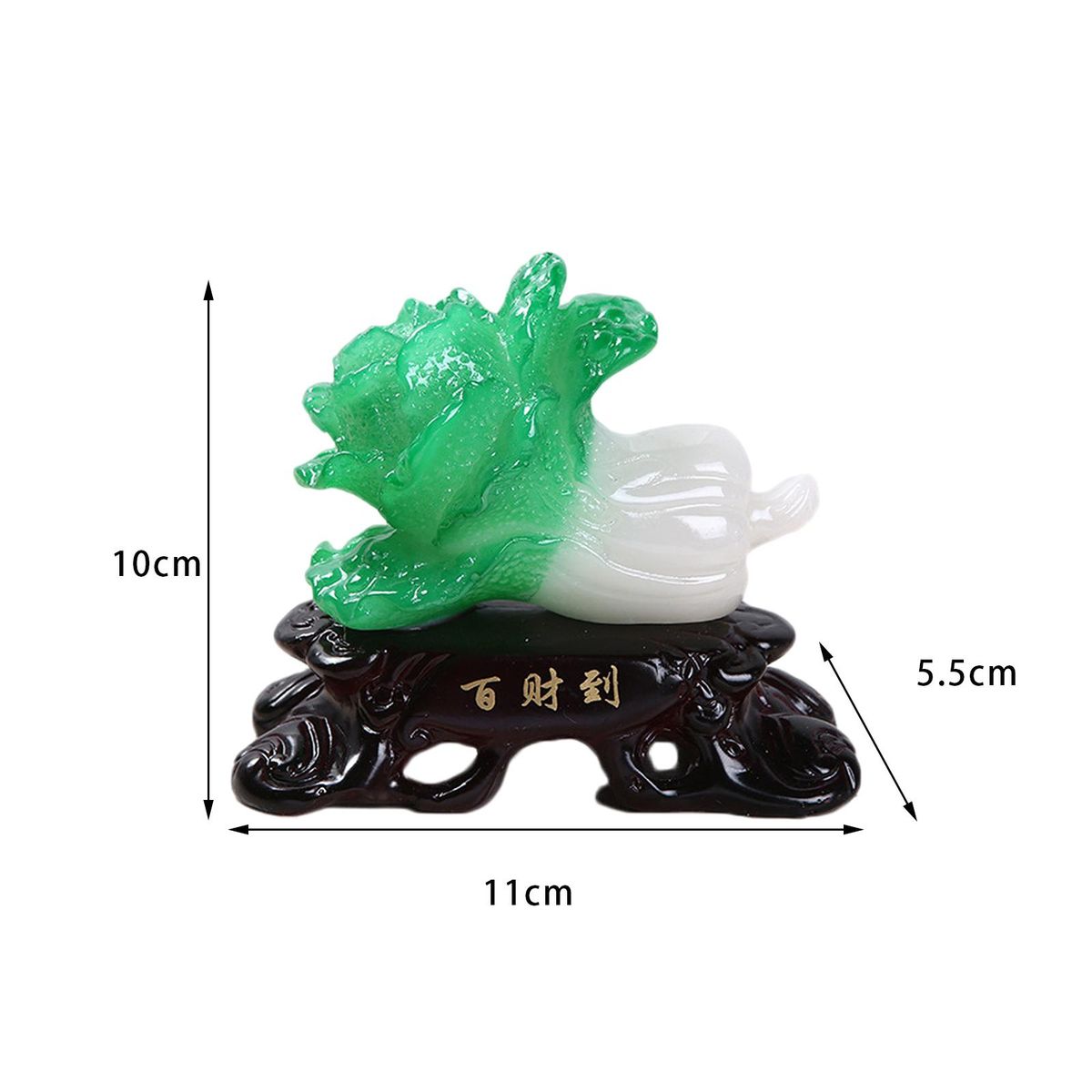 Crystal Clear Jade Cabbage For Prosperity,Wealth,Lucky Commerce