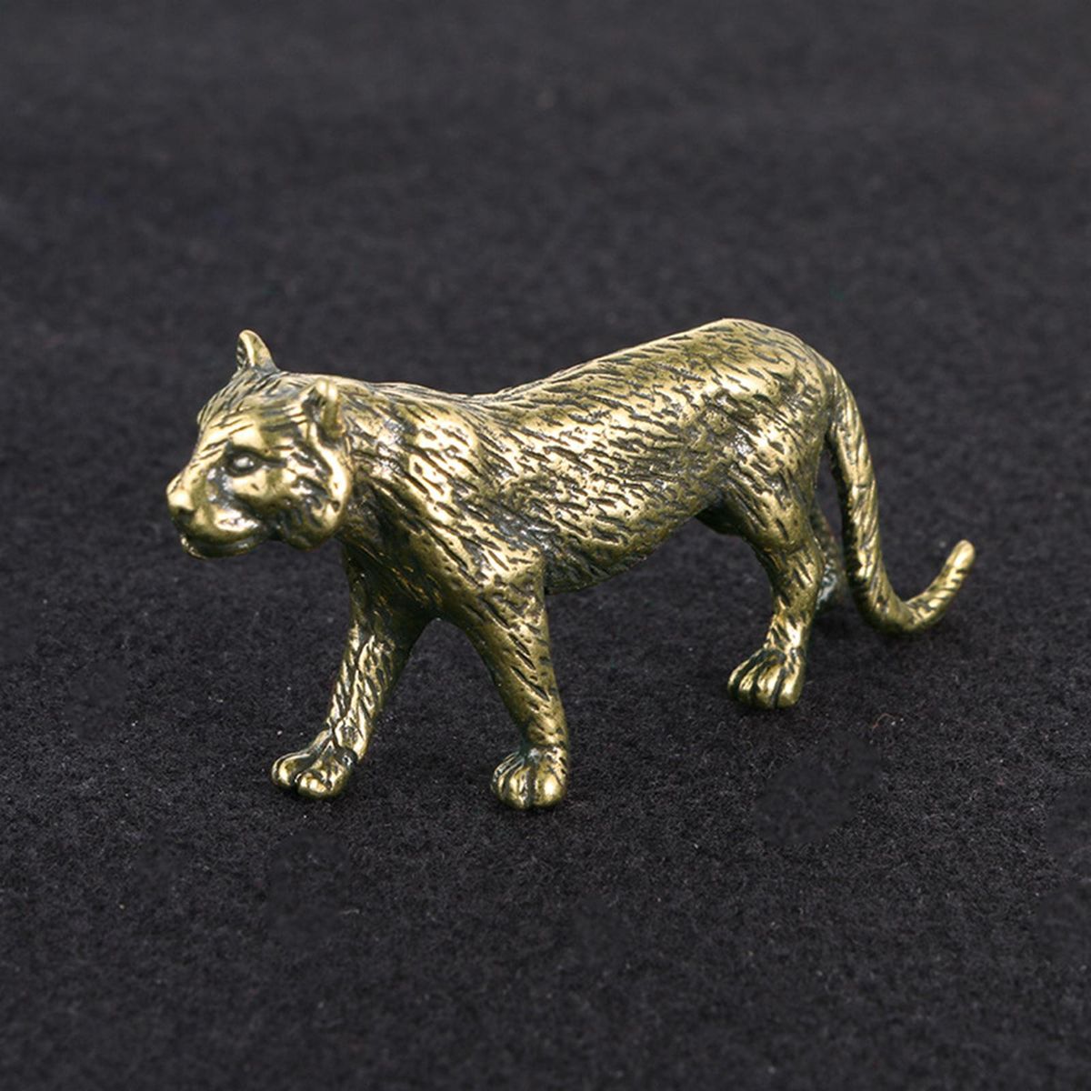 Brass Tiger Figurine Handcrafts Housewarming Gift