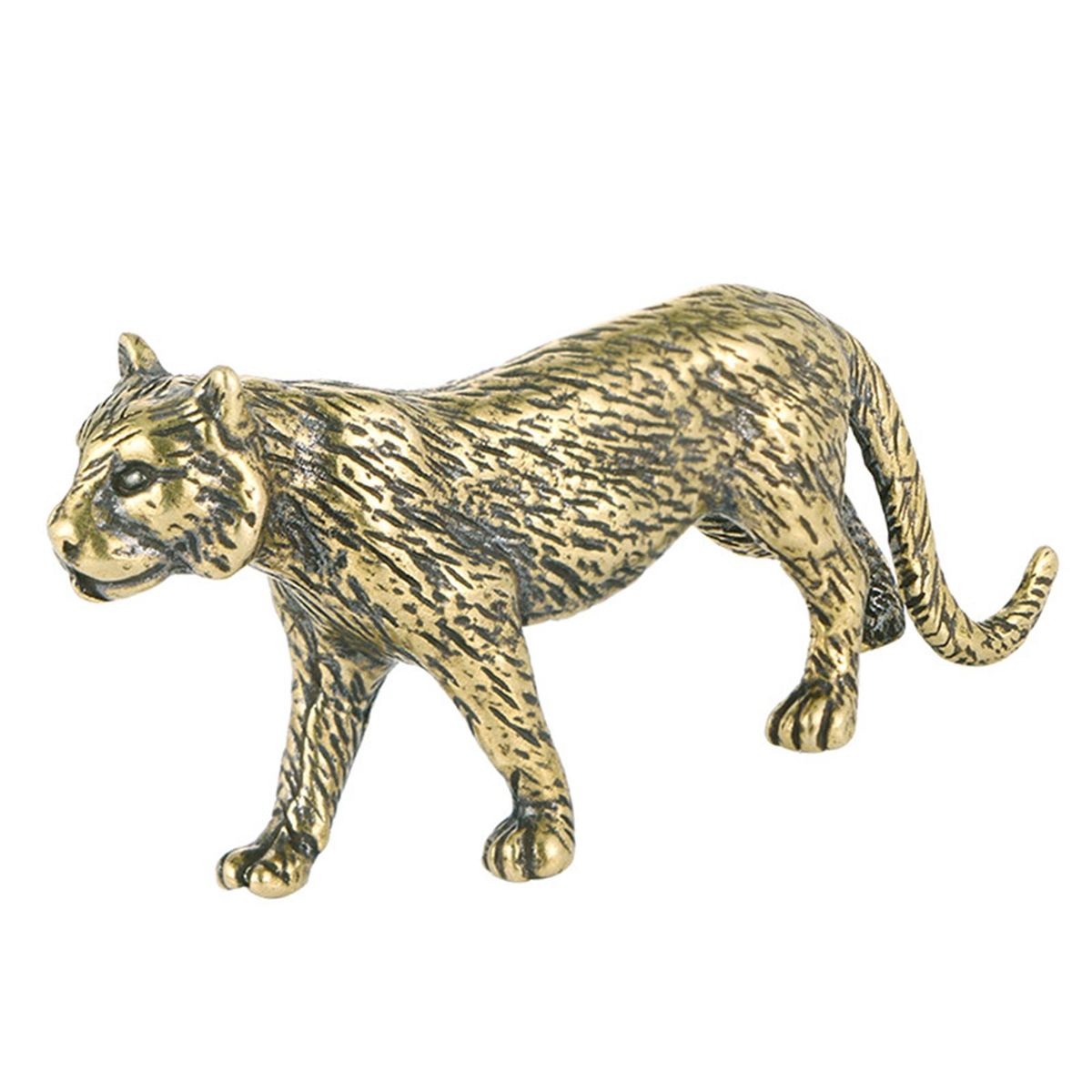 Brass Tiger Figurine Handcrafts Housewarming Gift
