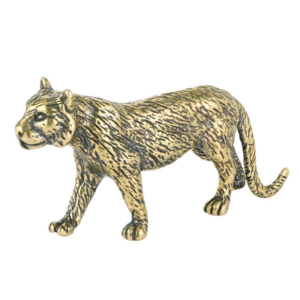 Brass Tiger Figurine Handcrafts Housewarming Gift