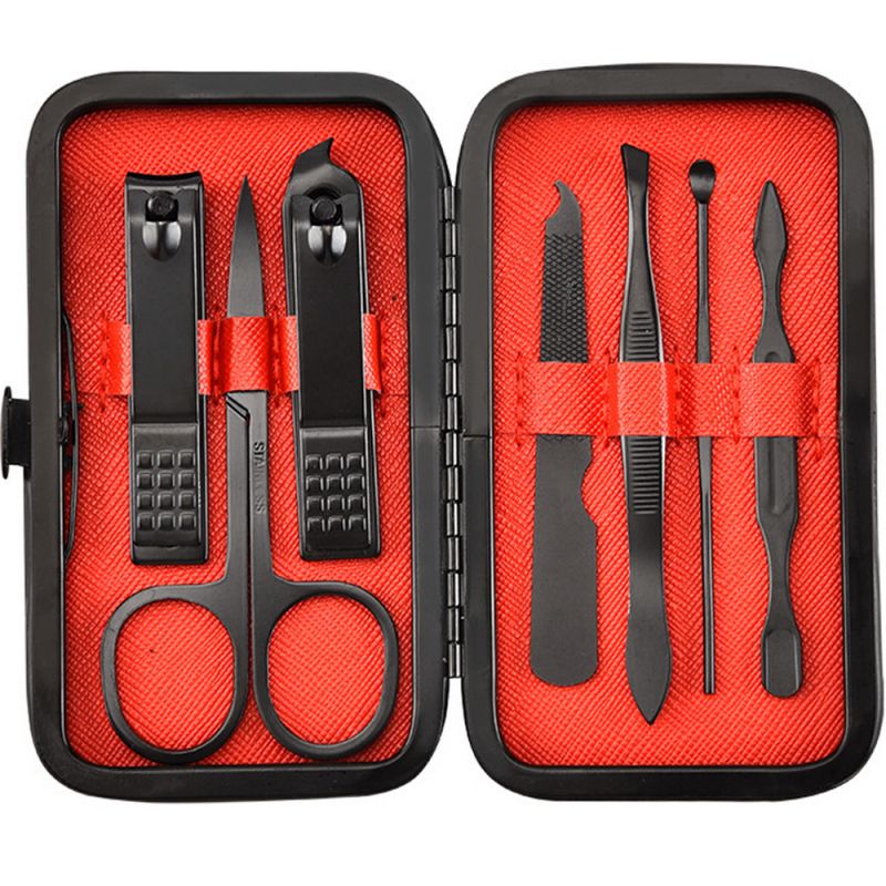 Apilco Nail Art Nail Clippers 7 Types Set, 1 Set, Mixed Colors