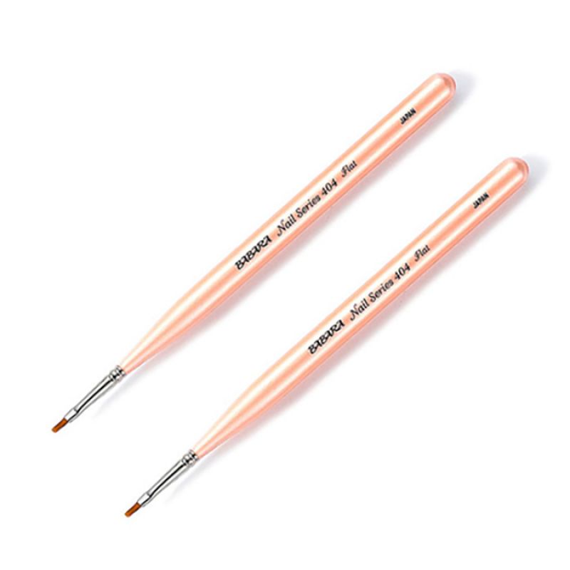 Barbara Nail Art Brush 404, Mixed Color, 2pcs
