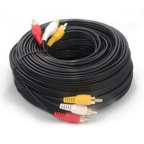 Rca/av Cable Audio Cable 30m/100ft 3 Rca To Rca Male To Male