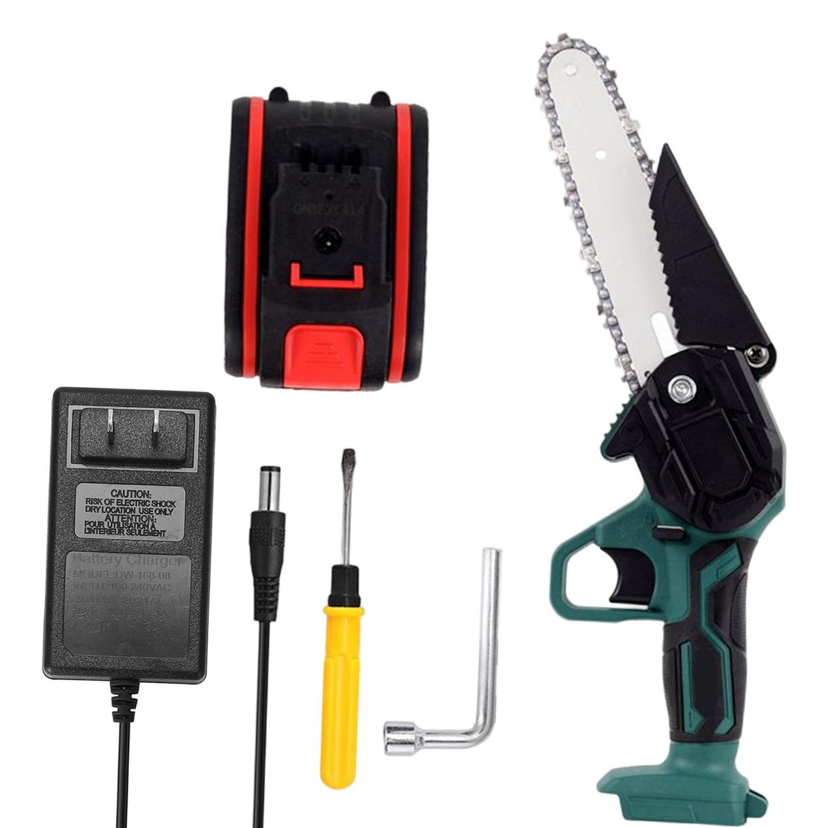 Portable 6“ Electric Tool Woodworking Cutter For Logging 1 Battery