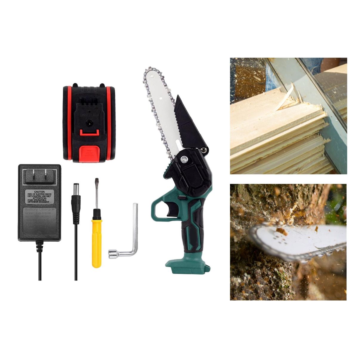 Portable 6“ Electric Tool Woodworking Cutter For Logging 1 Battery