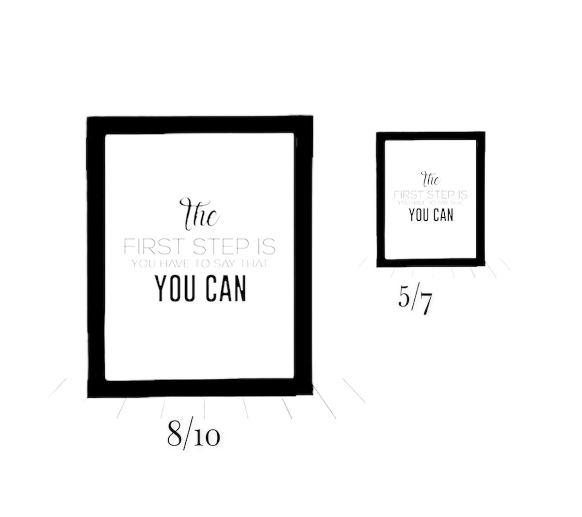 THE FIRST STEPS Decorative Frame