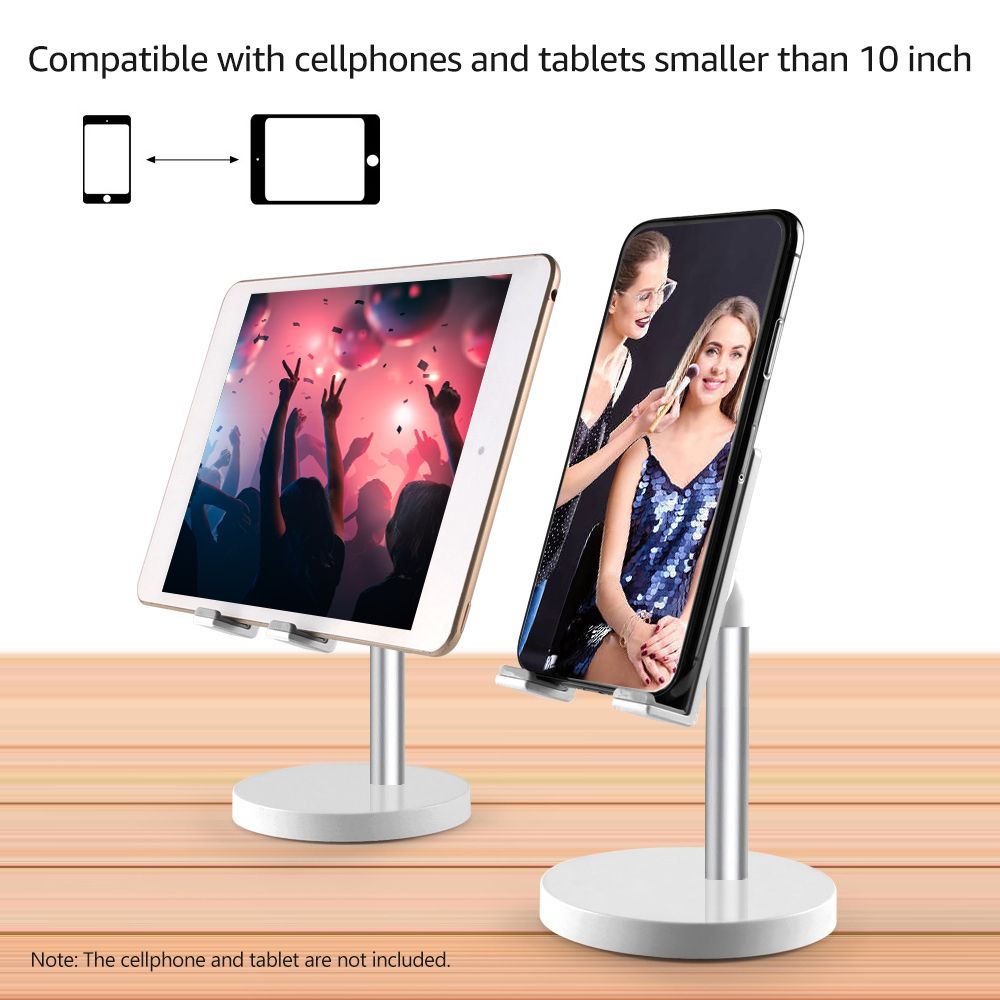 Phone Stand Aluminum Alloy For Desk / Bed Compatible