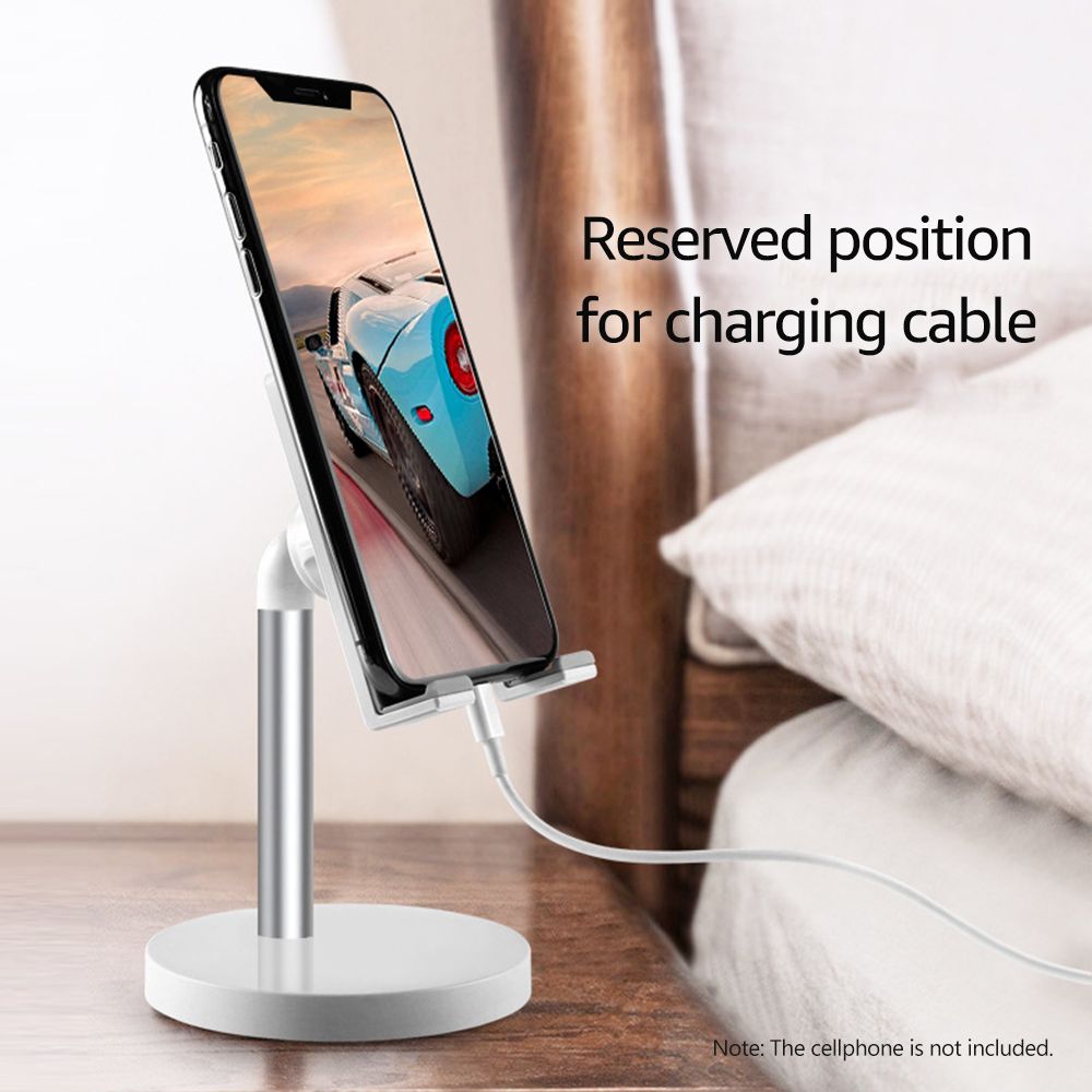 Phone Stand Aluminum Alloy For Desk / Bed Compatible