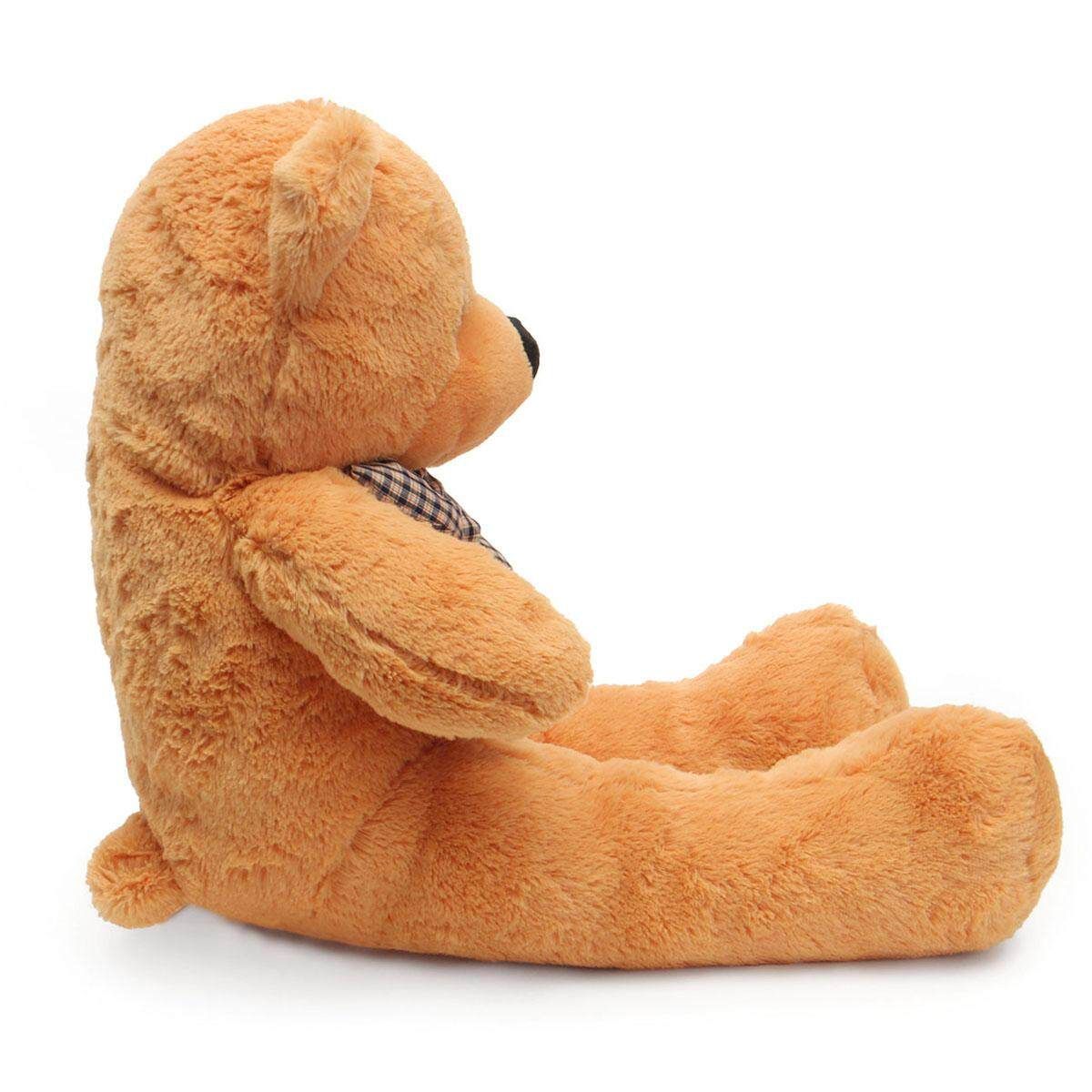 2M Teddy Bears Giant Huge Cuddly Stuffed Plush Animal Doll Brown Christmas Gift Light Brown 60cm Light Brown 60 Cm