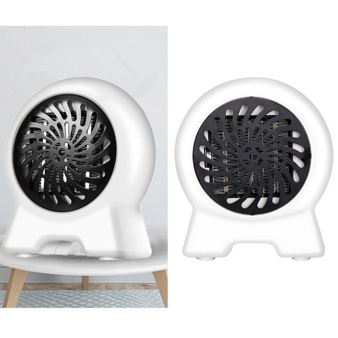 Electric Fan Space  Portable Winter Warm Home Office Desk White