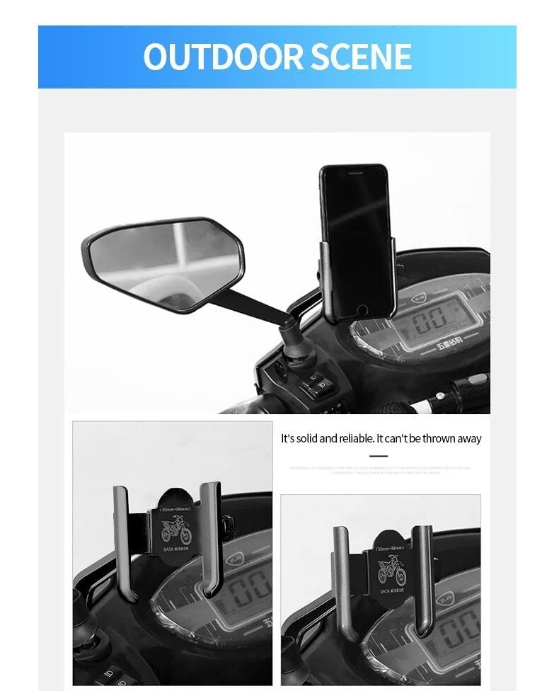 360 Degree Rotation Motorcycle Phone Holder Bicycle GPS