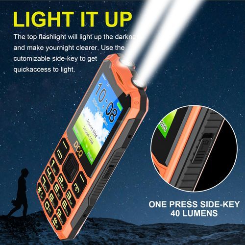 Q1 2.4 5D Louder Speaker 2000mAh Phone - Orange