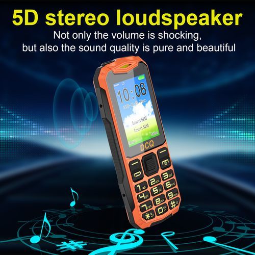 Q1 2.4 5D Louder Speaker 2000mAh Phone - Orange