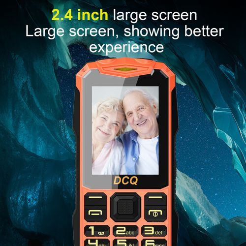 Q1 2.4 5D Louder Speaker 2000mAh Phone - Orange