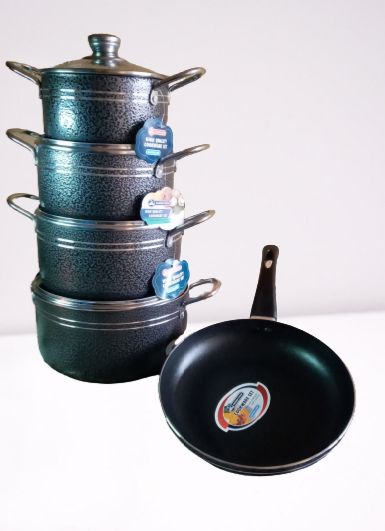 9pcs Non Stick Pots Sizes -16/18/20/22cm