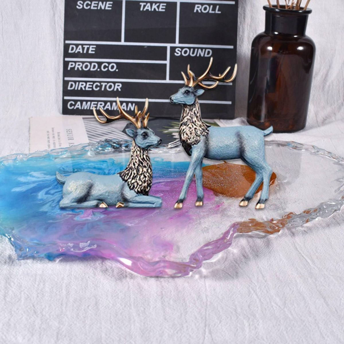 DIY Crystal Epoxy Mold Resin Molds for Jewelry Coaster Mold