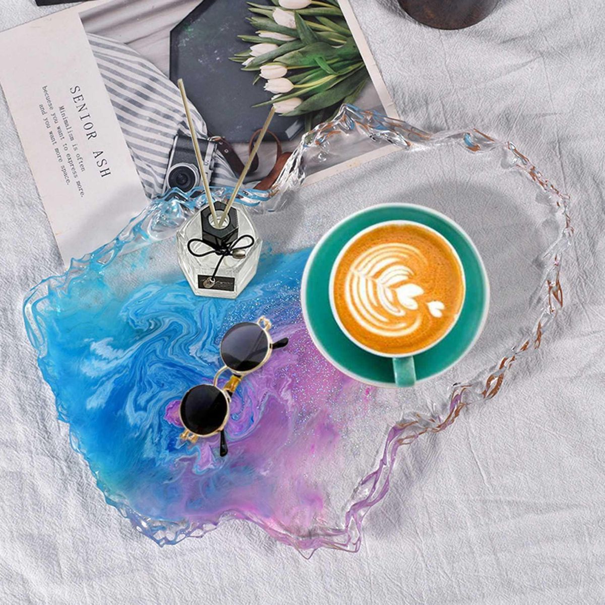 DIY Crystal Epoxy Mold Resin Molds for Jewelry Coaster Mold