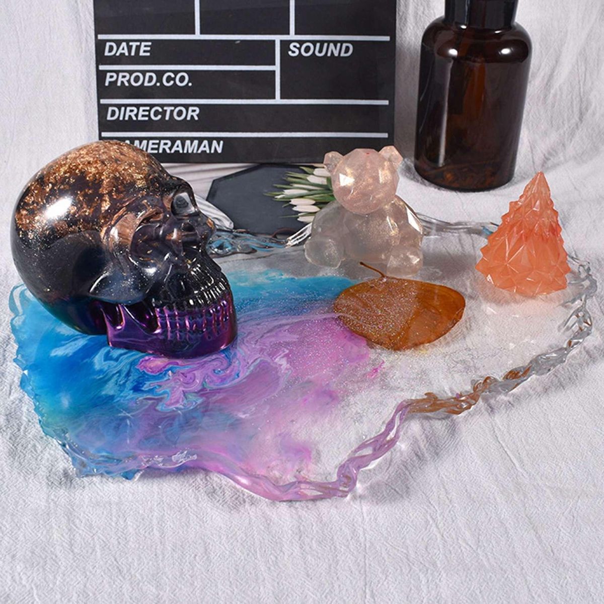 DIY Crystal Epoxy Mold Resin Molds for Jewelry Coaster Mold
