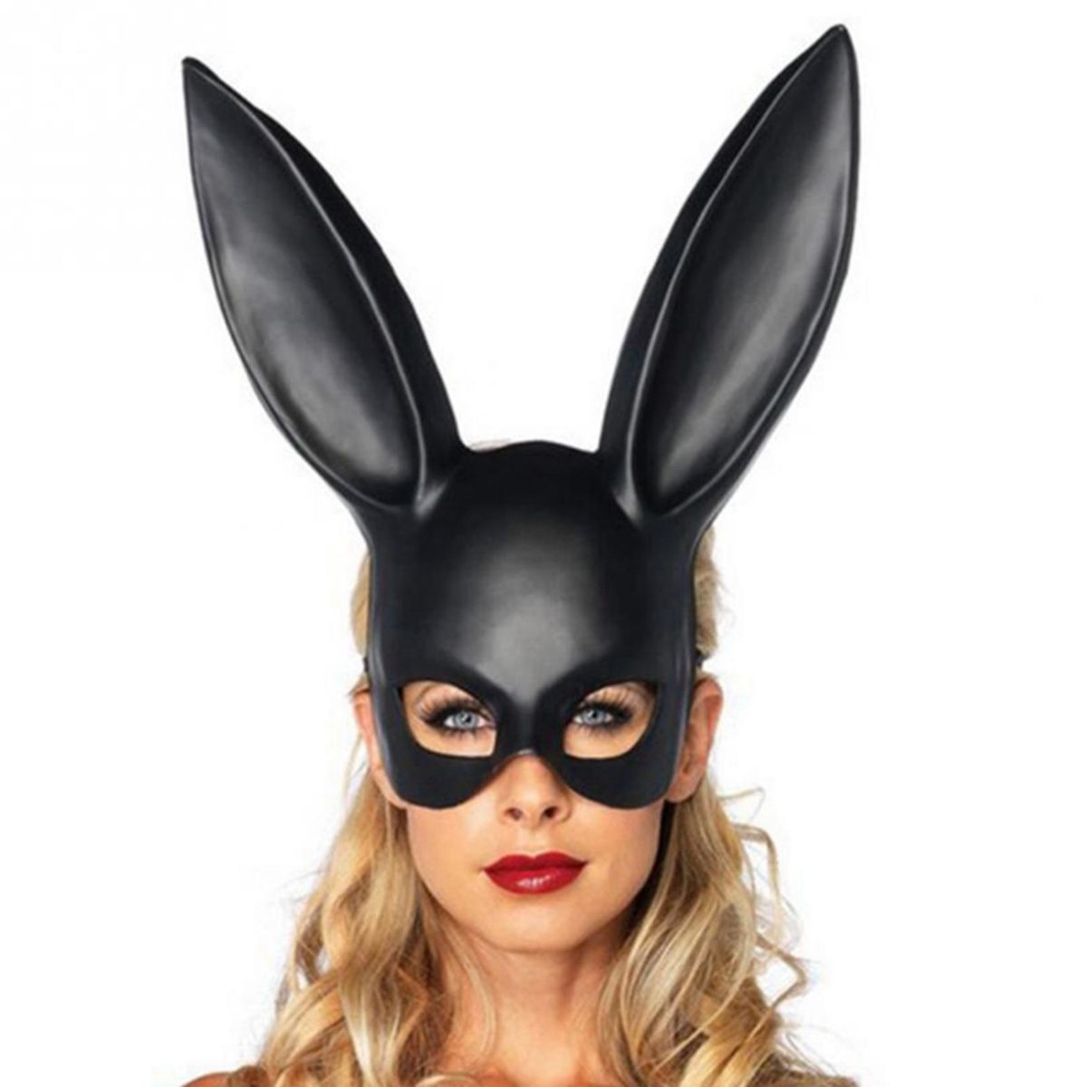 Masquerade Bunny Rabbit Mask Adult Costume Prop black