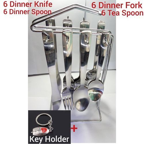 24 Pcs- Cutlery Set-Of Eating &Tea Spoon+Knife+Fork& Caddy