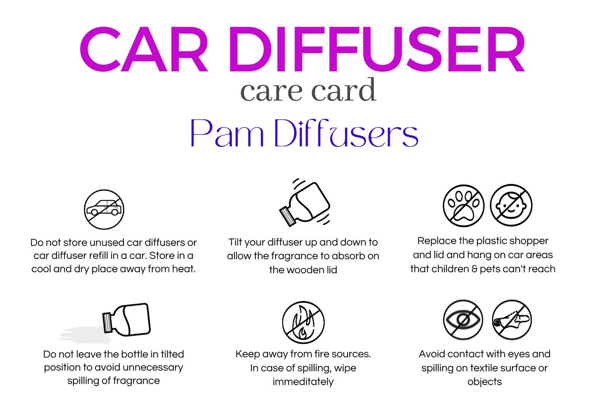 3 Pieces - Hanging Car Diffuser - Oud Breeze Fragrance