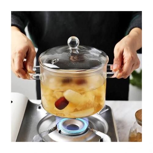 Borosilicate Glass Cooking Pot,... 1.9 Liter